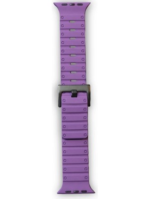 Mey Ithalat®   Watch 42MM Magnus Mıknatıslı Silikon Kordon - Mor