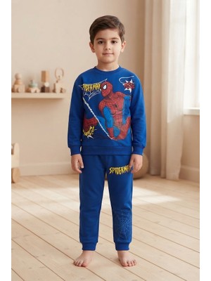 Jeliboomkidswear  Süper Kahraman Örümcek Adam Desenli Çocuk Eşofmantakımı