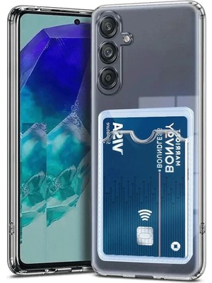 Mey Ithalat®  Samsung Galaxy A56 Kılıf Kart Şeffaf Silikon - Şeffaf