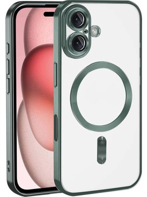 Mey Ithalat®   iPhone 17 Kross Magneticsafe Kapak - Koyu Yeşil
