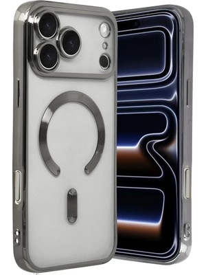 Mey Ithalat®   iPhone 17 Pro Max Kross Magneticsafe Kapak - Titan Gri