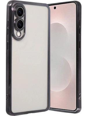 Mey Ithalat®  Samsung Galaxy S25 Edge  Lensli Silikon - Siyah