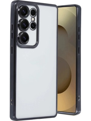 Mey Ithalat®  Samsung Galaxy S25 Ultra Kılıf  Lensli Silikon - Siyah