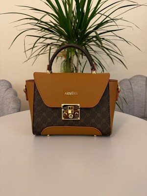 Armine Armine 378  Çanta-Kahve Noktalı-Standart