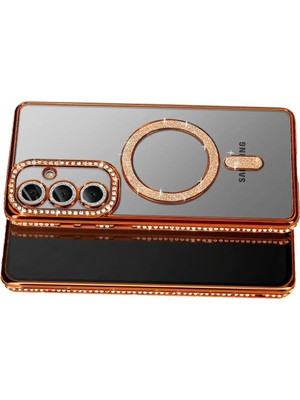 Mey Ithalat®  Samsung Galaxy S26 Plus Joke Simli Magneticsafe Kılıf - Turuncu