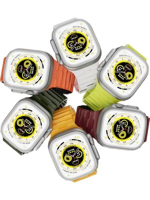 Mey Ithalat®   Watch Ultra 49MM Wowen Kordon - Turuncu