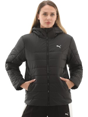 P685231 Puma Ess Hooded Padded Jacket Kadın Mont Siyah
