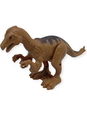 Mercan Terlik Çanta Kurmalı Dinazor Figürleri 20 cm - Anatosaurus - Kahverengi - 1 Adet