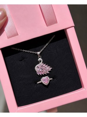 Pembe Kuğulu Set