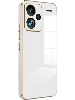 Mey Ithalat®   Redmi Note 13 Pro Plus Kılıf Volet Silikon - Beyaz