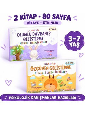 Kitza Yayınları Özgüven ve Olumlu Davranış Geliştirme Etkinlikli Hikayeler Seti(2 Kitap)