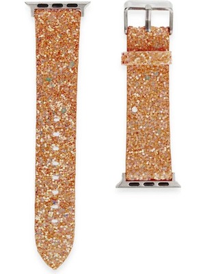 Mey Ithalat®   Watch 38MM Starry Taşlı Kordon - Pudra