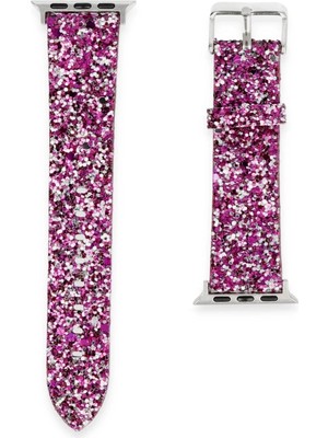 Mey Ithalat®   Watch 42MM Starry Taşlı Kordon - Derin Mor
