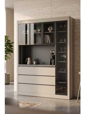 Avm 24 Nero Kahve Köşesi Multi 160 cm Montaj Dahil