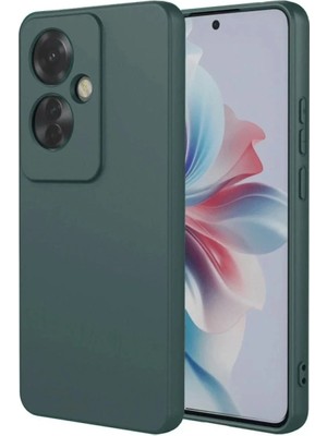 Mey Ithalat®   Reno 11F Kılıf First Silikon - Koyu Yeşil