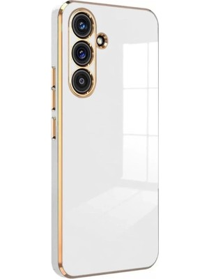 Mey Ithalat®  Samsung Galaxy S24 Fe Kılıf Volet Silikon - Beyaz