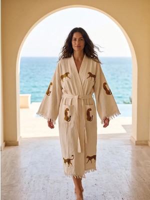 Buldan Concept Taş Baskı Kaftan Tiger