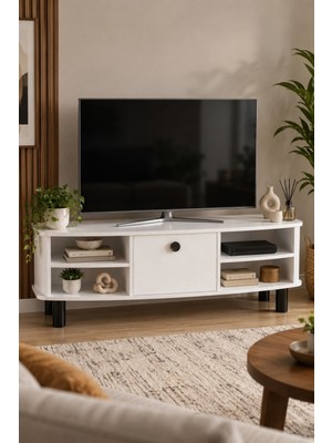 Sulorahome Suntalam Tv Unit With Doors And Shelves 136X44 cm