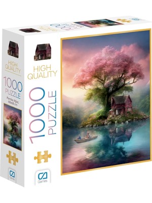 Happy Trend Games Pembe Ağaç 1000 Parça 2,2mm Kalınlık 48X68CM Profesyonel Hobi Puzzle Yapboz Serisi