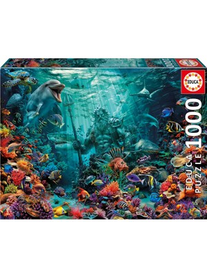 Happy Trend - Yetişkinler Için 1000 Parça Yapboz | Poseidon Mercan Resifi. Tutkal Düzeltme Yapboz Dahil Boyut: 68 x 48 Cm. 14 Yaşından Itibaren (20174)