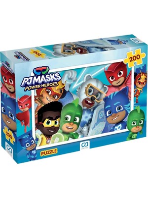 Happy Trend Games Pjmasks : Pijamaskeliler Lisanslı 200 Parça 33X48CM Çocuk Puzzle Yapboz Serisi