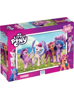 Happy Trend Games My Little Pony Lisanslı 200 Parça 33X48CM Çocuk Puzzle Yapboz Serisi