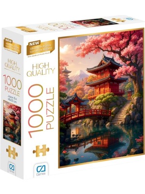 Happy Trend Games Japon Evi 1000 Parça 2,2mm Kalınlık 48X68CM Profesyonel Hobi Puzzle Yapboz Serisi