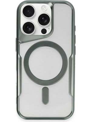 Mey Ithalat®  iPhone 11 Pro Max Kılıf Boyi Magsafe Silikon Kapak - Yeşil