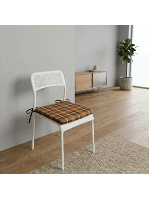 Bahçe Balkon Salon Mutfak Sandalye Minderi 4lü Set 40*40*5 cm Fermuarlı