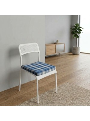 Bahçe Balkon Salon Mutfak Sandalye Minderi 4lü Set 40*40*5 cm Fermuarlı