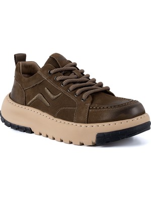 Guja 552 26KA Erkek Sneaker Günlük Ayakkabı Haki Nubuk