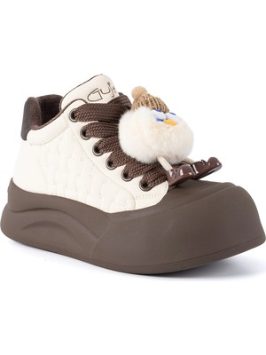 Guja 426 1 26KA Kadın Sneaker Günlük Ayakkabı Bej