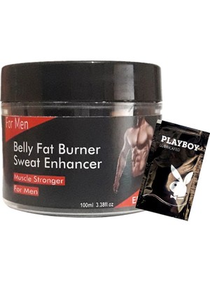 Bezos Belly Fatburnes Sweat Enhancer Erkeklere Özel Yaglari Parcalama Şekillikas Kremi SNMP20126 + 1 Adet Jel He.diye