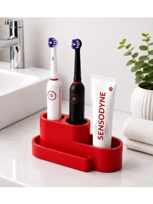 Yensa Modern Şarjlı Diş Fırçası ve Macun Stant Organizer Banyo Düzenleyici