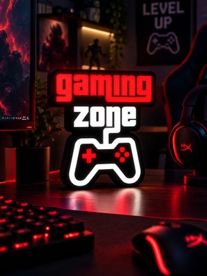 3Dlab Three-Dimensional Systems Gaming Zone LED Box Gece Lambası - Oyuncu Masası Işıklı Pano ve Oda Dekoru