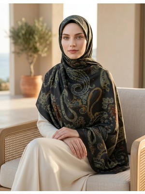 Moda Nuda Nûda - Tarzın Değil , Tavrın Zarafeti Acı Kahve Viskon Karışımlı Şal