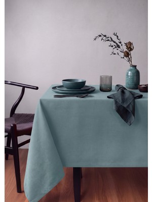 Gauze Fabric Design Safir Kadife Dokulu Dertsiz Ütü Istemeyen Yüksek Kaliteli Mint Masa Örtüsü