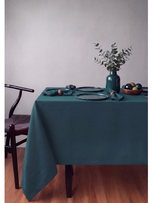 Gauze Fabric Design Safir Kadife Dokulu Dertsiz Ütü Istemeyen Yüksek Kaliteli Açık Indigo Masa Örtüsü