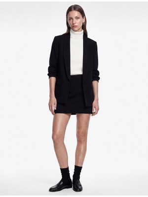 Koton Krep Kumaş Şal Yaka 3/4 Kollu Blazer Ceket