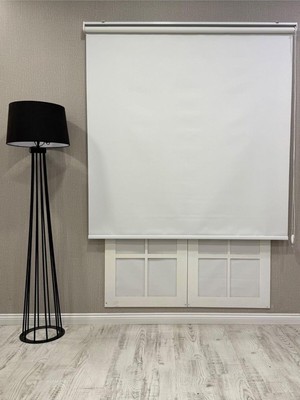 %100 Işık Geçirmez Blackout Stor Perde, Beyaz, 170 x 200