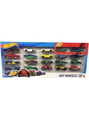 Hot Wheels 20 Li Araba Seti, Oyuncak Arabalar, Renkli, 3+ Yaş