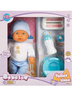 1030141 Sesli Bebelou Tuvalet Zamanı Bebek Seti 32 cm -Sunman