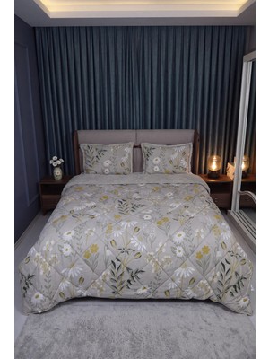 Comforter Çift Kişilik Yorgan Seti Çiçekli