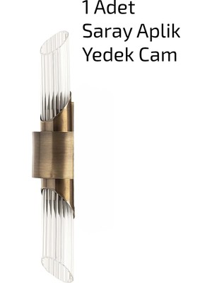 Tel Lighting Saray Aplik Yedek Cam