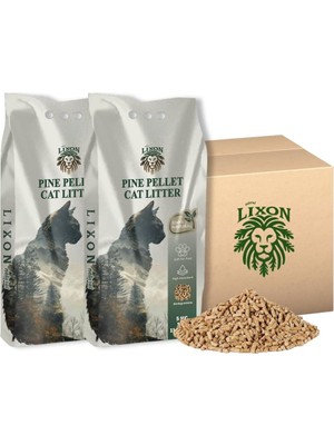 Doğal Çam Peleti Kedi Kumu 10 kg (20L) Yavru/yetişkin Kediler, Kemirgenler IÇIN%100 Biyobozunur - Astımlı Kediler Için Uygun - Kimyasal Içermeyen - Yüksek Emiş Gücü - 5 kg x 2 Adet