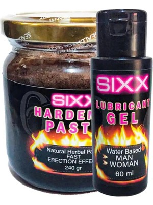 Bezos Sixx Lubricant Kayganlaştırıcı Jel 60 ml Herbal Paste Doğal Macun 240 gr