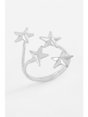 Pileli Store Yıldız Metal Yüzük