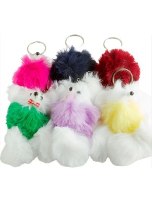Pileli Store Tilki Peluş Çanta Anahtarlık