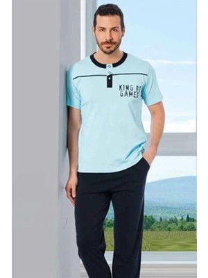 Pileli Store Hmd Erkek  Kısa Kollu Pijama Takmı 30026