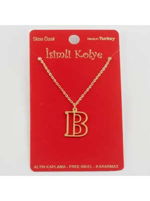 Pileli Store Prinç Harfli Kolye